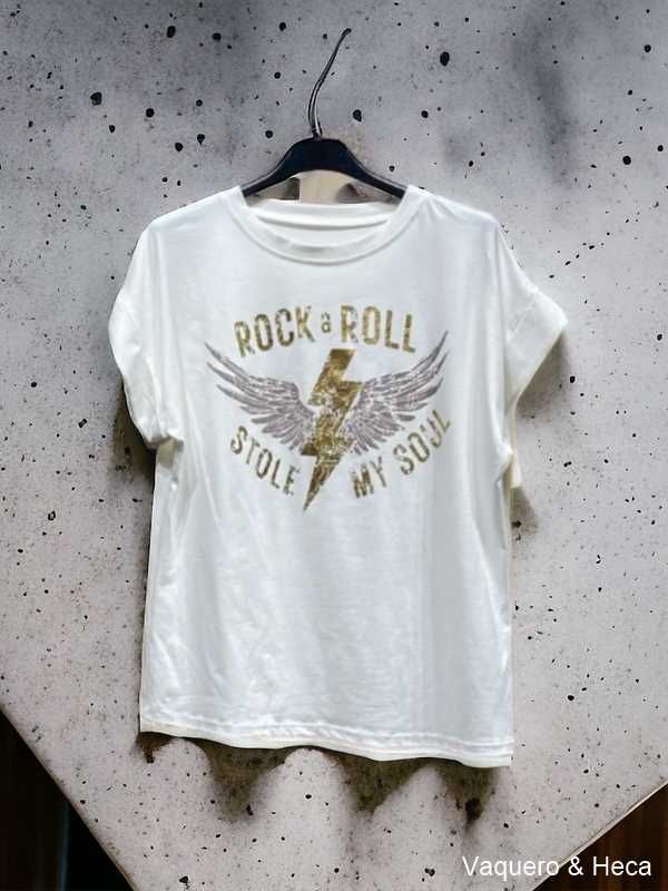 Camiseta-alas-rayo-rock-blanca