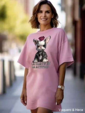 Vestido-Camiseta-CuteDog-Actidud-de-Bikatelier-rosa