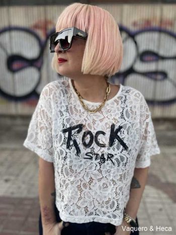 Camiseta-Rock-Star-Encaje-Blanca-Nock-The-Brand
