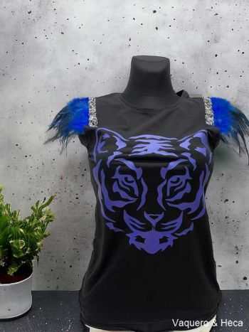 Camiseta-Tigre-Azul-Plumas